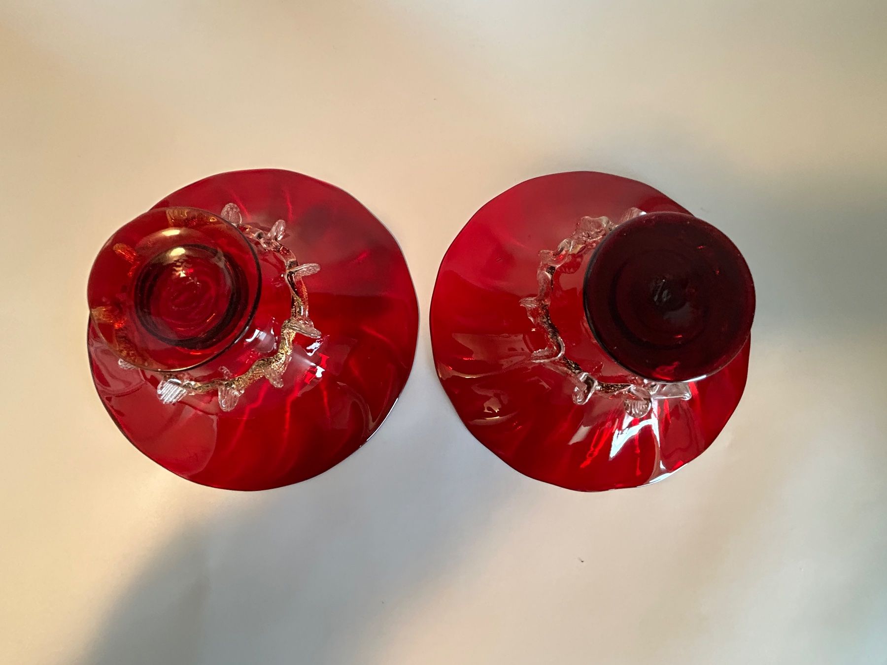 Murano Bicchieri: 2 kleine Murano Glas Schalen – Usato da rotkreuz venduto da baudisch 5