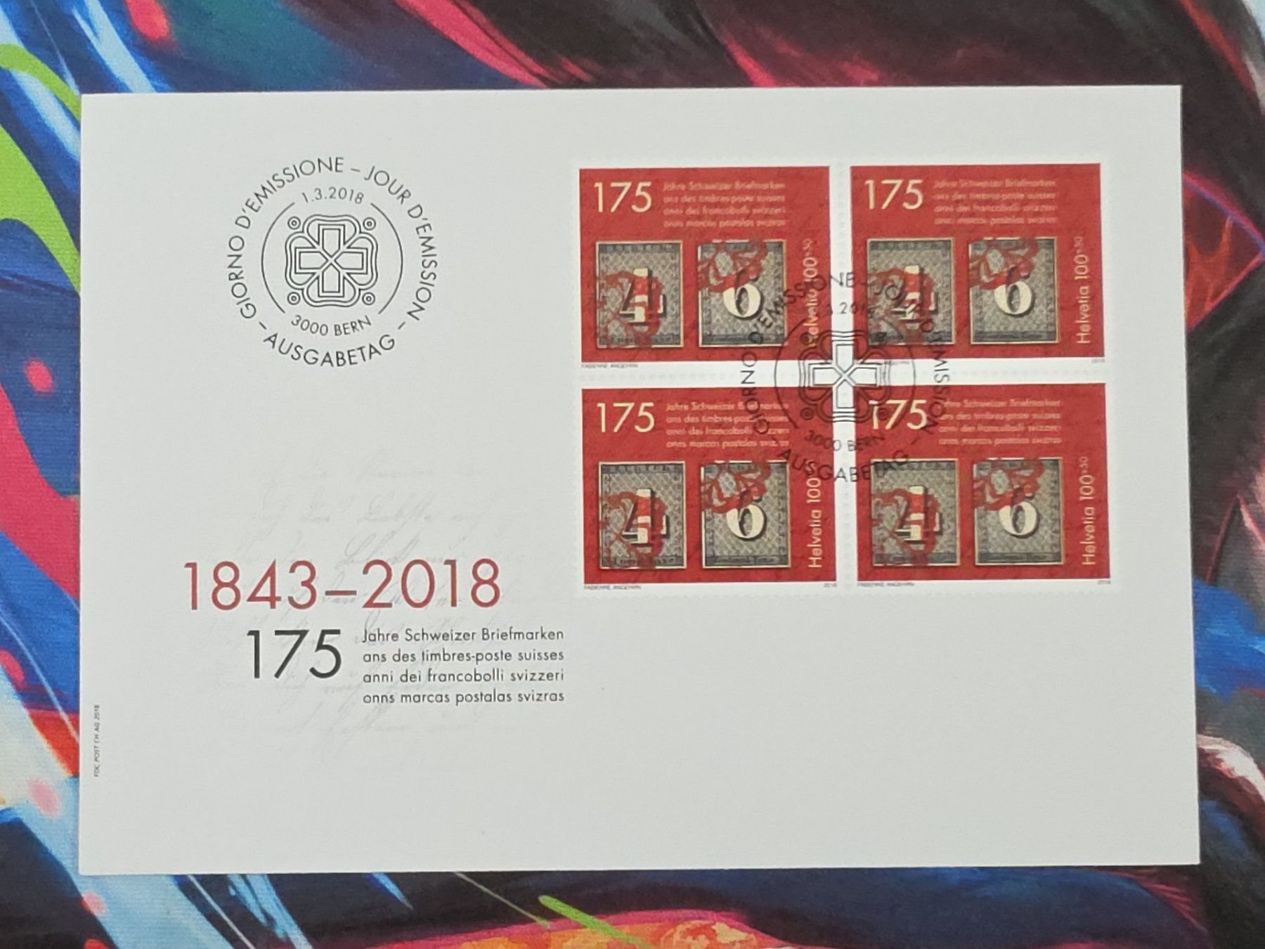 Tutti i francobolli: CL29 Enveloppe + Timbre Suisse 2018 – Usato da Cousset venduto da Patrick_Collections