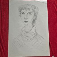 Gustav Stettler. Original-Lithografie. Handsigniert '61