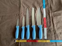 5 Messer, für Brot-, Fleisch-, Rüstmesser, 5-teilig, Set