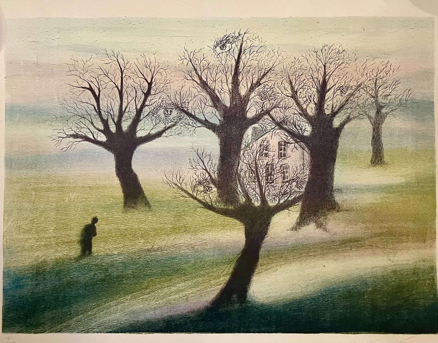 Grafica & Litografie: Urs Furrer Lithographie, nummeriert, mit Unterschrift – Usato da Dänikon ZH venduto da Zrhbna