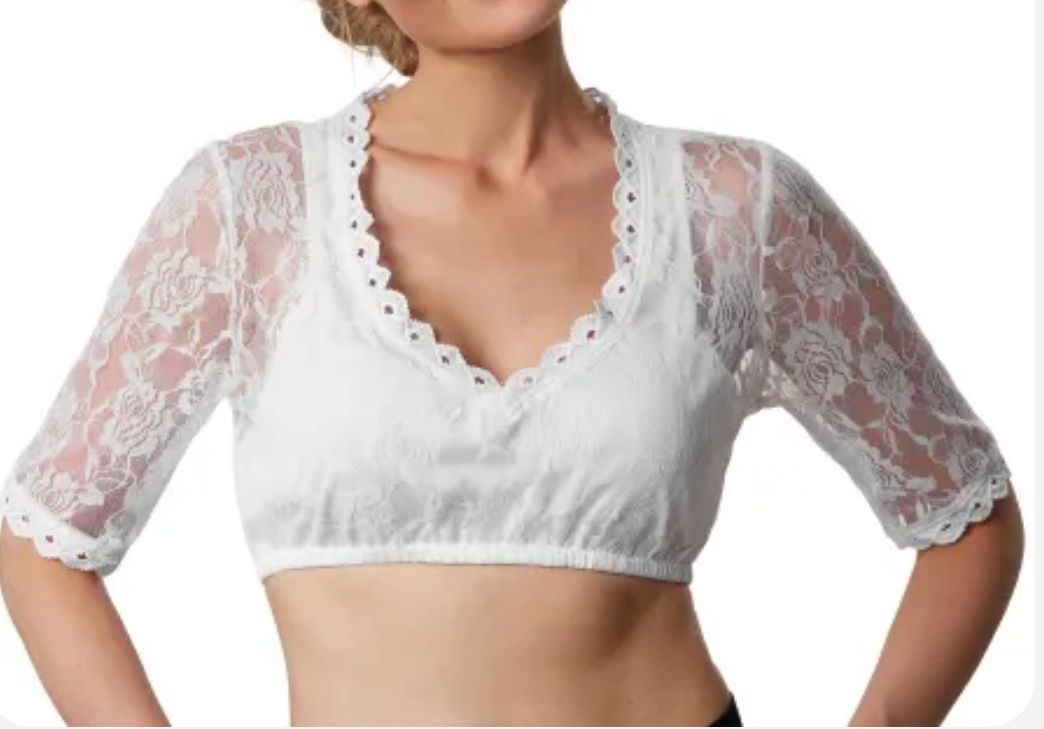 Costumi: Ausverkauf Dirndlbluse Heidi Gr. L – Nuovo e nell'imballaggio originale da Oberegg venduto da MZ_DiesundDas