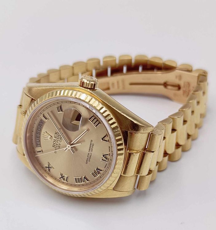 Rolex Orologi: ROLEX  OYSTER PERPETUAL "DAY- DATE" IN 18K GELBGOLD, 36MM – Usato da Luzern venduto da EdiGem 4