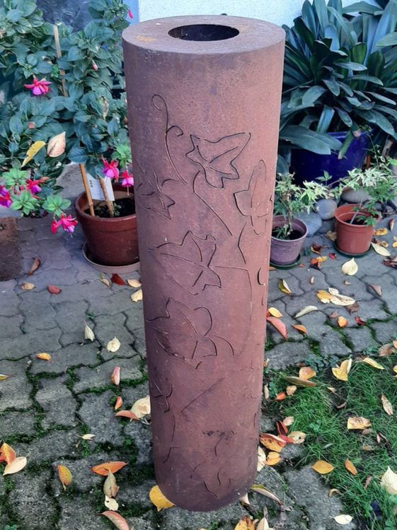 Rostsäule, Windlicht aus Edelrost für Garten Kaufen auf Ricardo