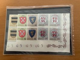 LIECHTENSTEIN Viererblock 1966 WAPPEN II
