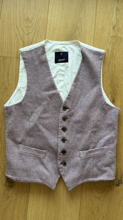 JOOP Herren Weste ! Gr. 46 ! Weiss Grau ! Elegant !
