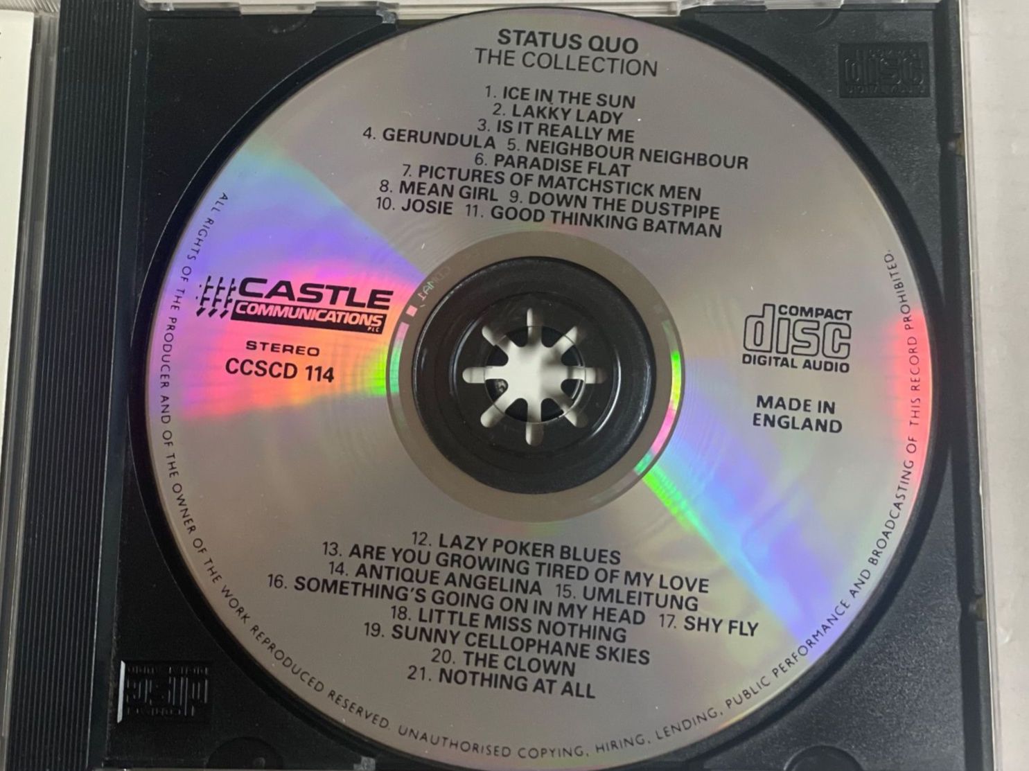 CD: Status Quo – Usato da Muri b. Bern venduto da AdidasCollector 2