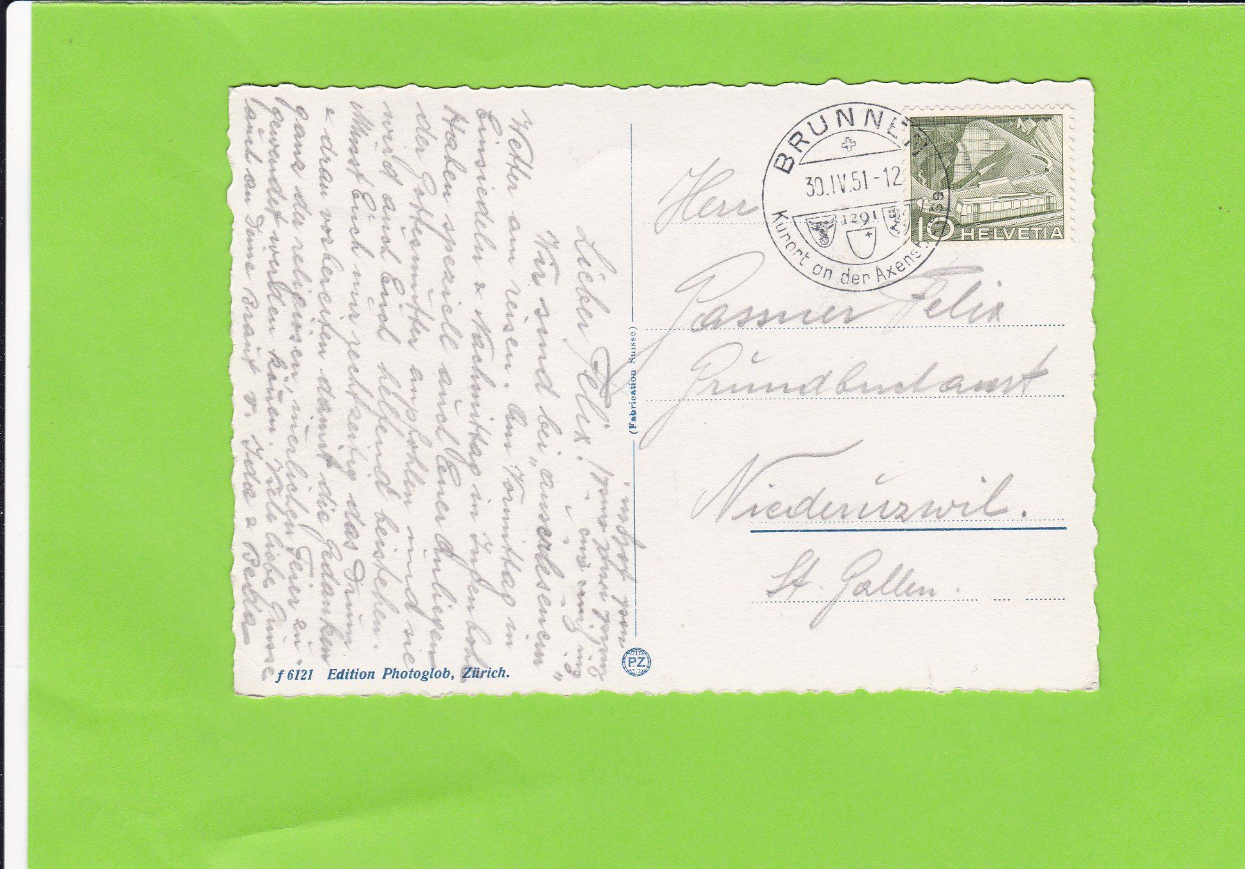 Cartoline postali: Brunnen und die Mythen – Usato da St. Peterzell venduto da neckertal 1