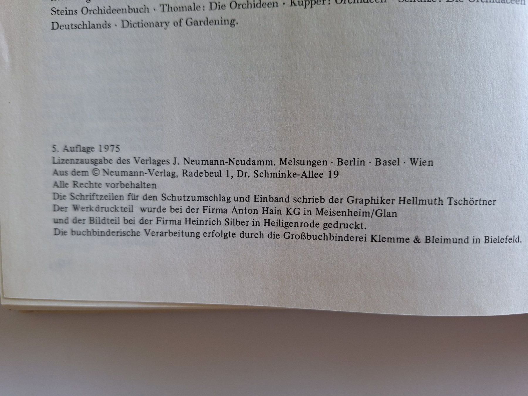 Libri: Orchideen Buch, Walter Richter, Neumann Verlag – Usato da Zürich venduto da t24_de 4