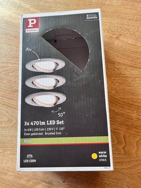 Paulmann Lampade: Paulmann Nova LED Set 8x 470 lm – Nuovo (secondo la descrizione) da Oberschan venduto da cla_qlh6 1