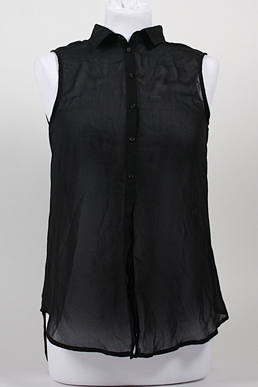 H&M Camicette: H&M armellose Bluse sheer schwarz – Usato da Zollikofen venduto da Restwert_Zollikofen