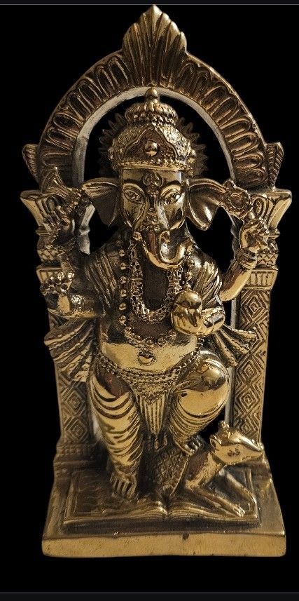 Statuette: Ganesh en laiton – Nuovo e nell'imballaggio originale da Vernier venduto da 19pigments 2