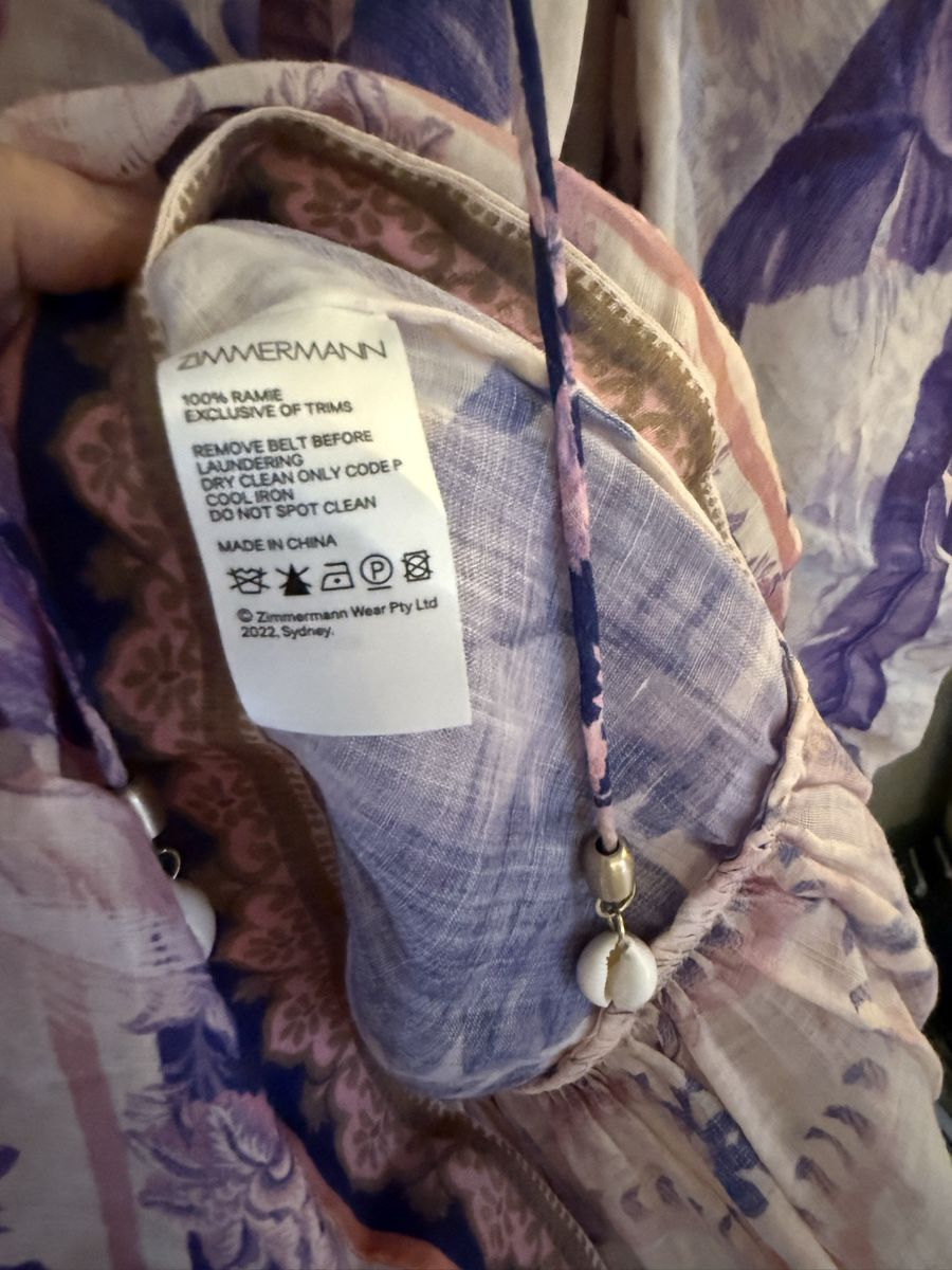 Zimmermann Vestiti: Robe en lin Zimmermann S (petit M)  – Usato da Lausanne venduto da laollie1974 4