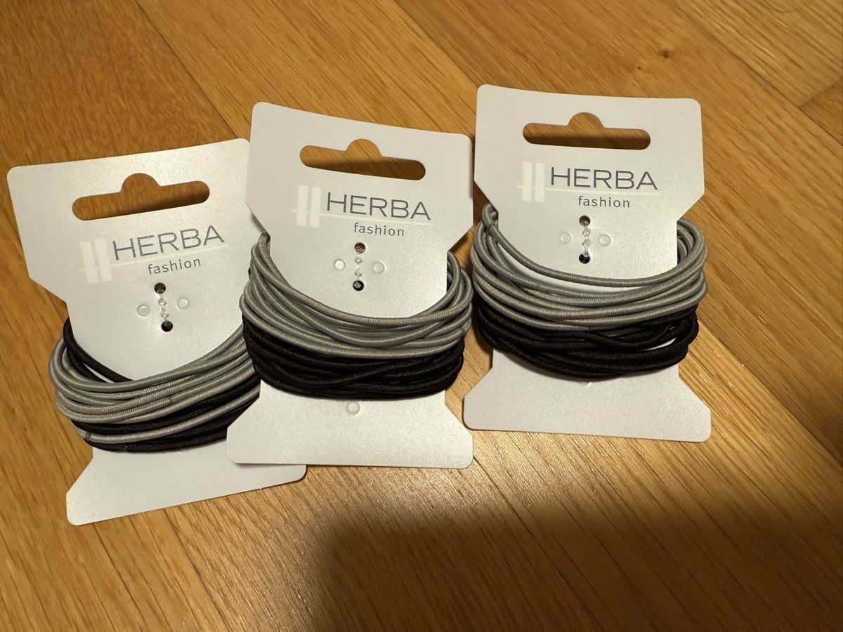 Accessori per capelli: Haargummis 3er Pack, Neu, Braun/Schwarz – Nuovo (secondo la descrizione) da Lenzburg venduto da car_pzg8 1