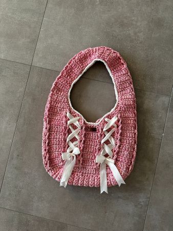 Knitted handmade bag