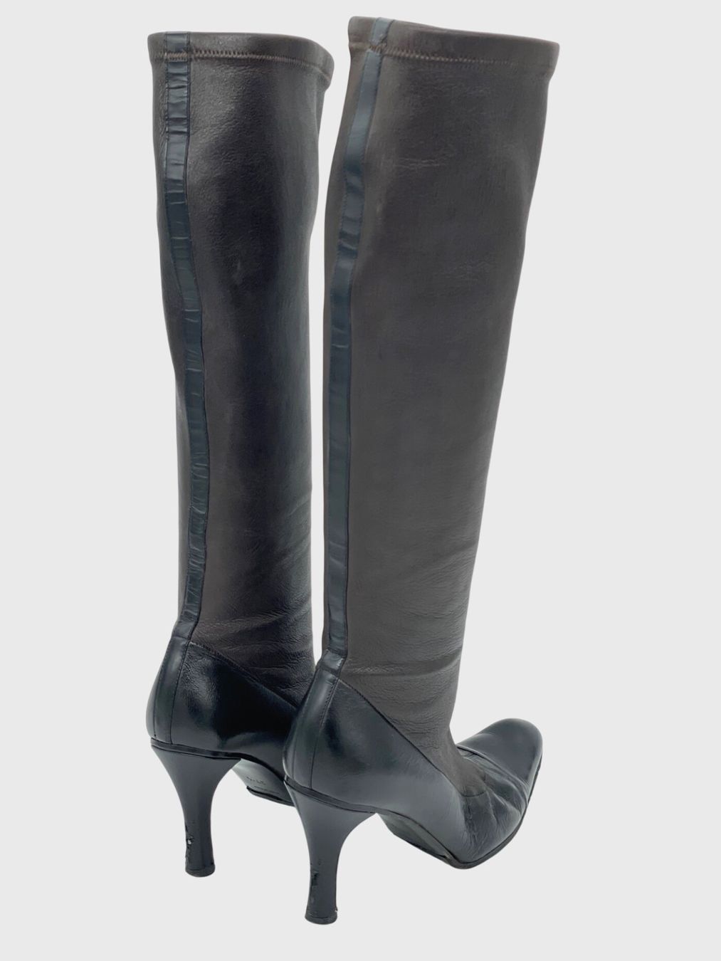 Chanel Scarpe da donna: Chanel Sock Boots Stiefel EU 37.5 Braun – Usato da Zürich venduto da shoe_shop 3
