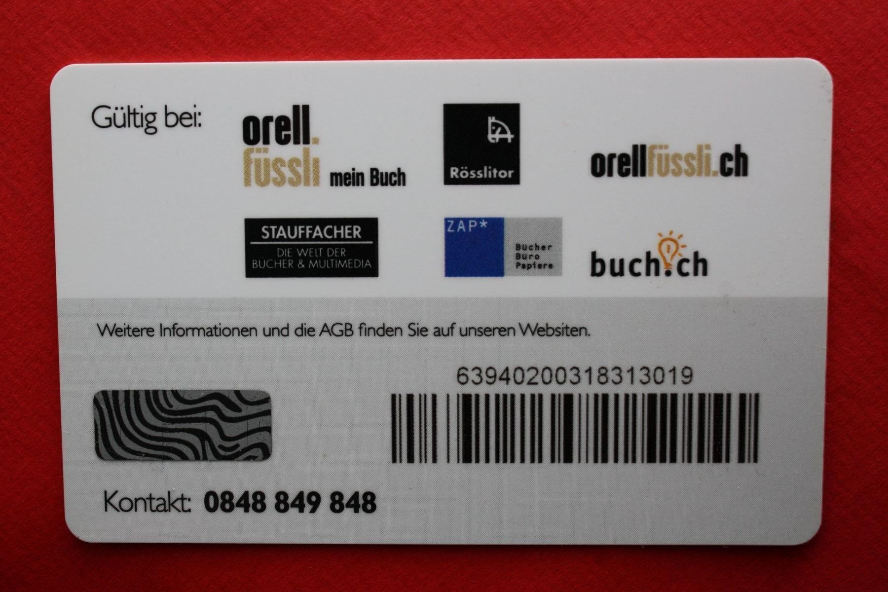 Karten: geschenkkarte – Gebraucht aus Laupen BE von Gufi57 1