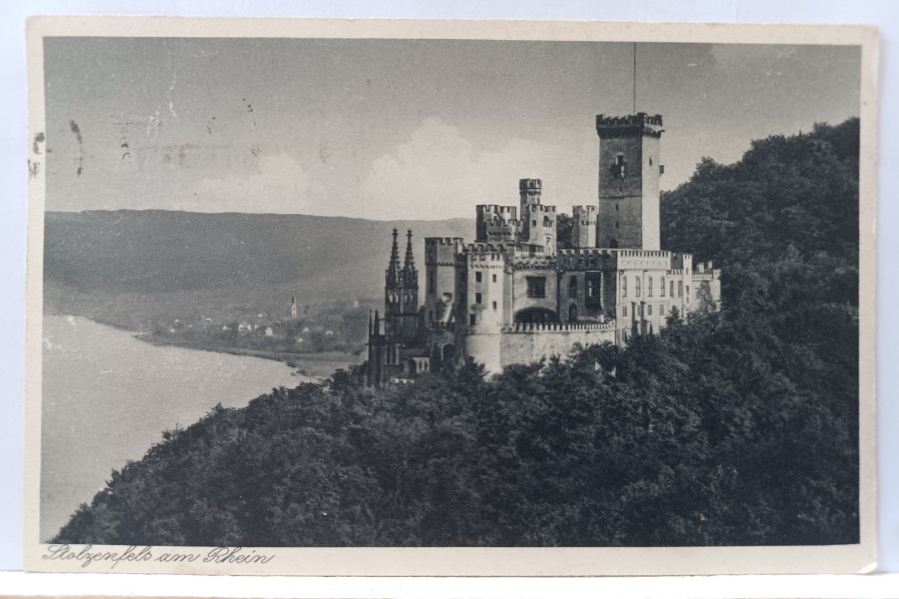 Cartoline postali: Schloss Stolzenfels am Rhein, 1934 – Usato da Aarau Rohr venduto da mgvw