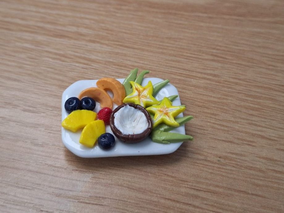 Puppenhäuser & -möbel: Früchteplatte Handgemacht – Neu (gemäss Beschreibung) aus Zürich von HandmadeTinyFood 2