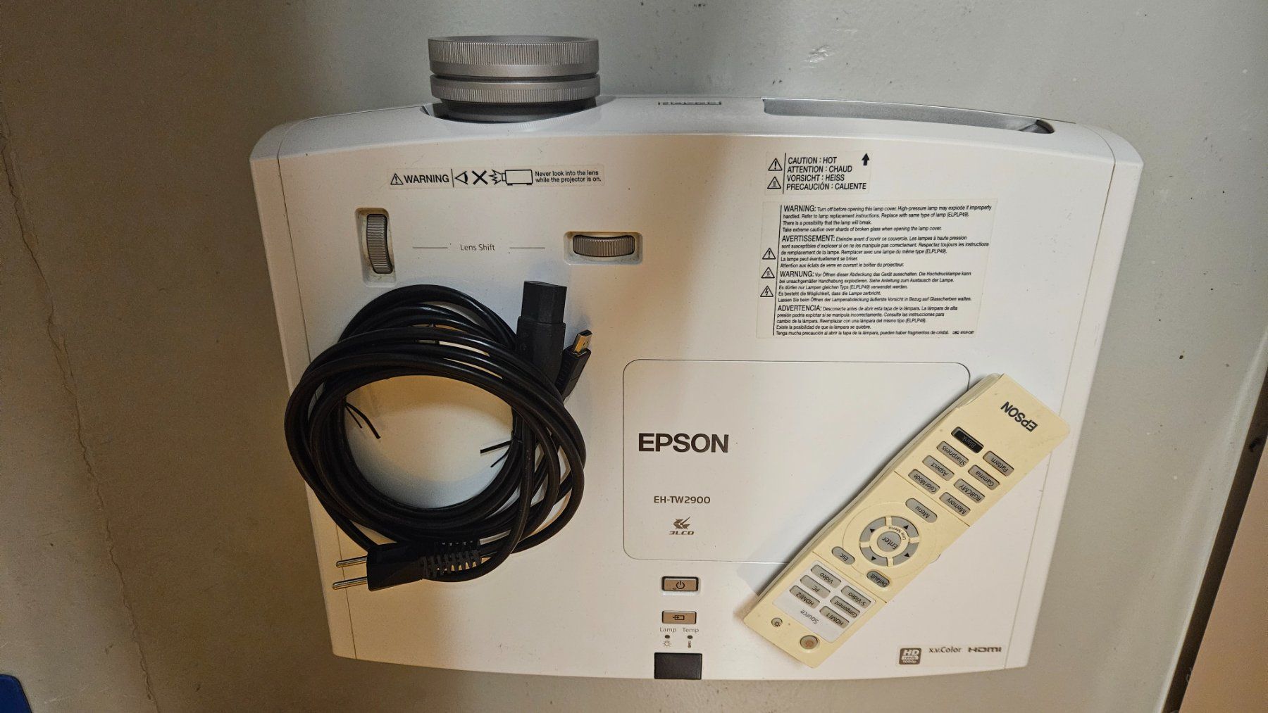 Epson Proiettori: Epson EH-TW2900 FullHD Beamer – Usato da Krattigen venduto da nr- 1