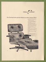 original vintage CHARLES EAMES LOUNGE CHAIR Druck 70ies