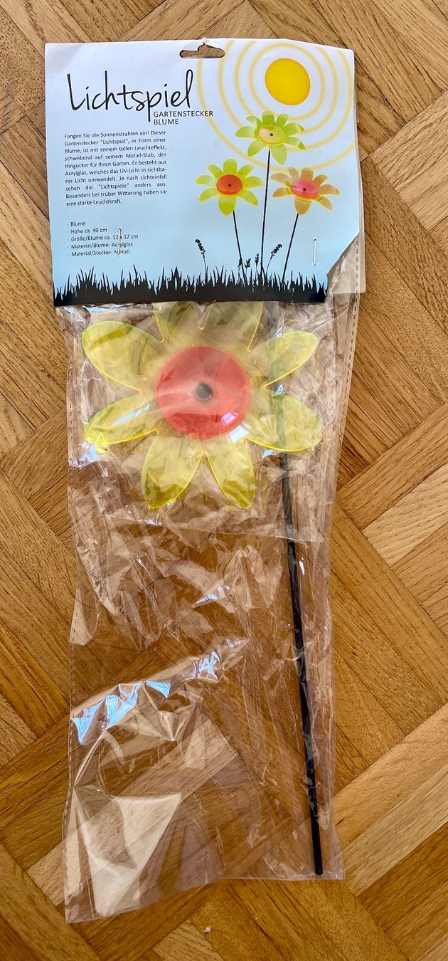 Tutte le decorazioni: Gartenstecker Lichtspiel Blume, NEU – Nuovo e nell'imballaggio originale da Gümligen venduto da soleil149
