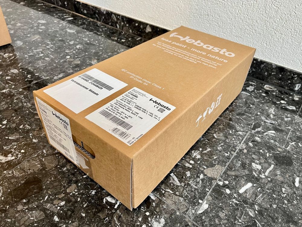Amperfied Heidelberg Wallbox 11kW Connect.home Inkl. 5m Ladekabel - RFID | LAN+WLAN | APP