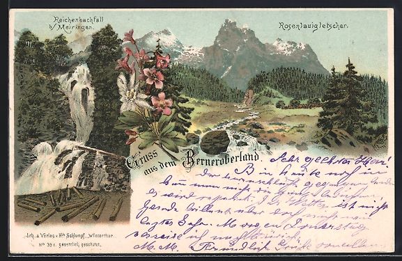 Ansichtskarten: Litho Meiringen /Berneroberland, Reichen – Gebraucht aus Berlin von bartko-reher