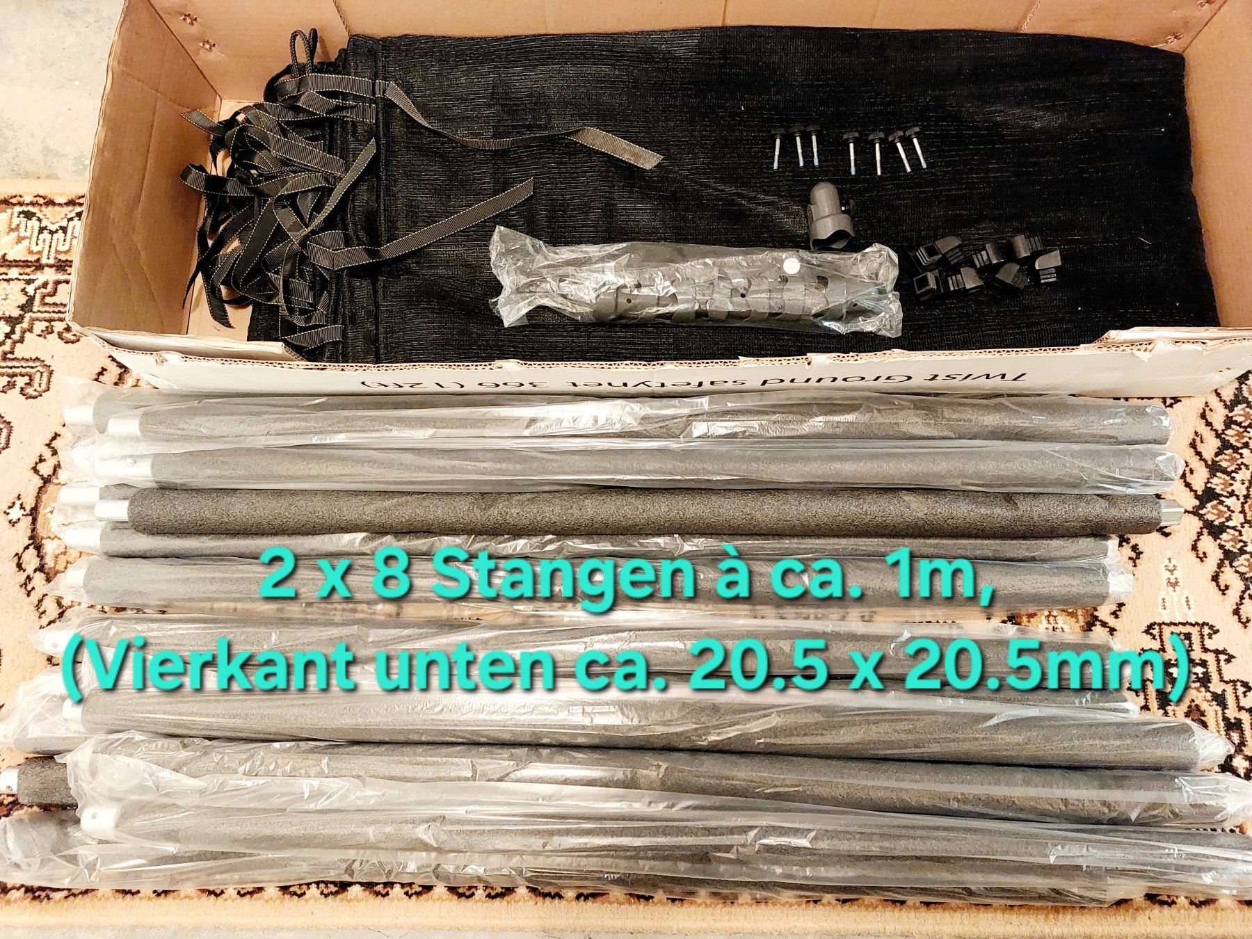 Trampolini: Sicherheitsnetz & Stangen zu EXiT Twist Ground 366 – Nuovo e nell'imballaggio originale da Oberschan venduto da cha_6nmg 1