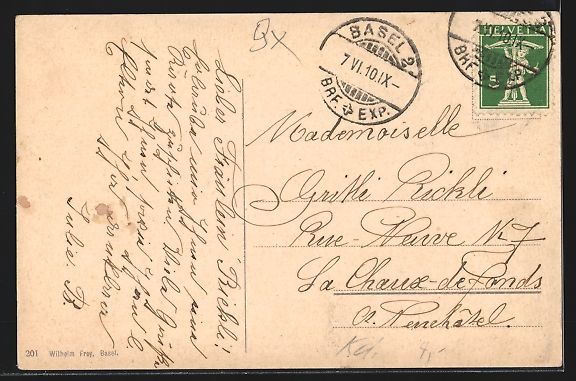 Cartes postales: Basel, Strassenbahn an der Pauluskirche – D'occasion à Berlin par bartko-reher 1