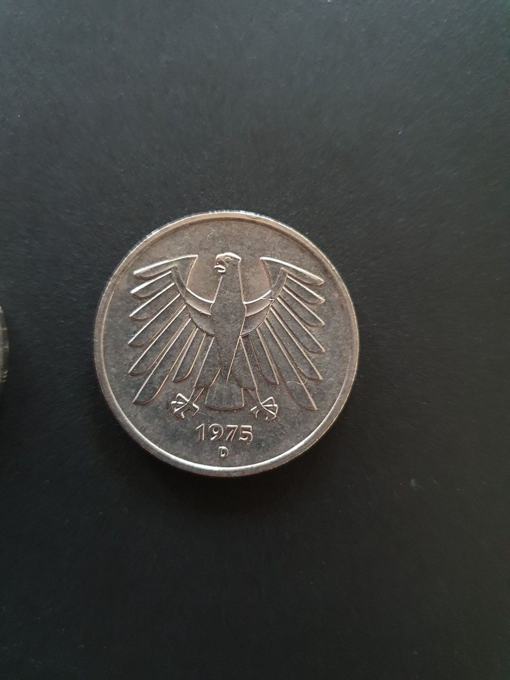Alle Münzen: 5 Deutsche Mark, 2 Stk., 1975, G und D – Gebraucht aus Rheineck von Jmurmeli 1