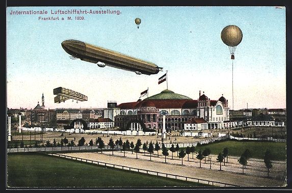 Cartoline postali: Frankfurt a. M., Internationale Luftschi – Usato da Berlin venduto da bartko-reher