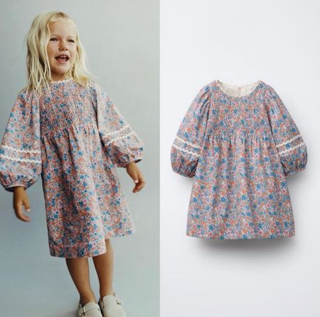 ZARA GIRL 🌸 Robe à motifs Fleurs NEW! 104