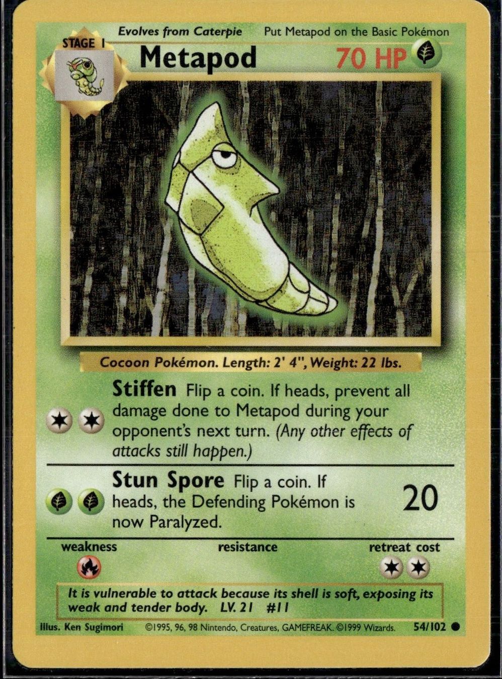 Pokémon Sammelbilder & Trading cards: metapod 54/102 – Gebraucht aus Zürich von pokemon_cards