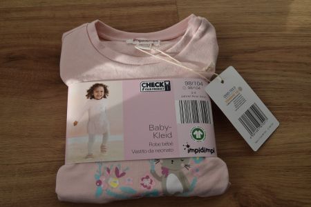 Mädchenkleid rosa 98/104 (FABRIKNEU)