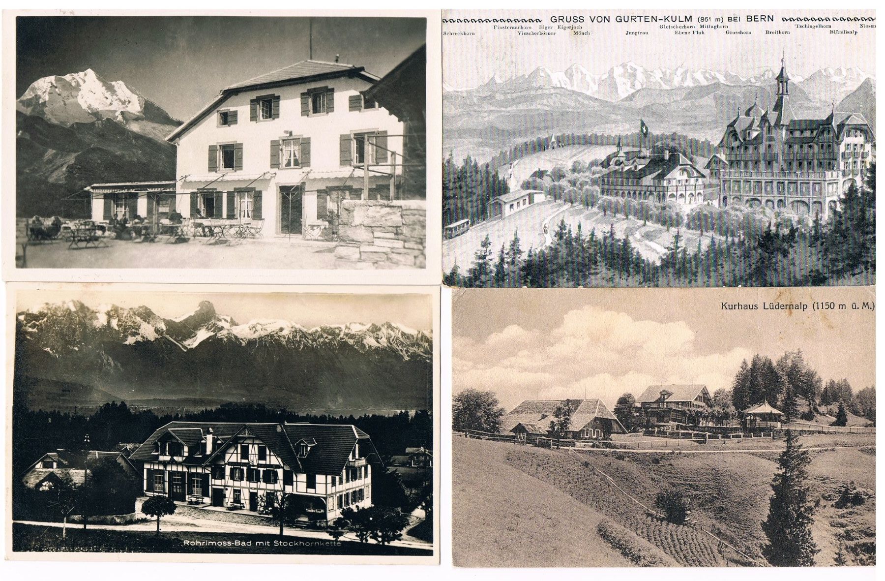 Cartoline postali: 7 Ansichtskarten Kur/Berghäuser Kanton Bern ! Ab Fr.1! – Usato da Seedorf venduto da Carabella3 2