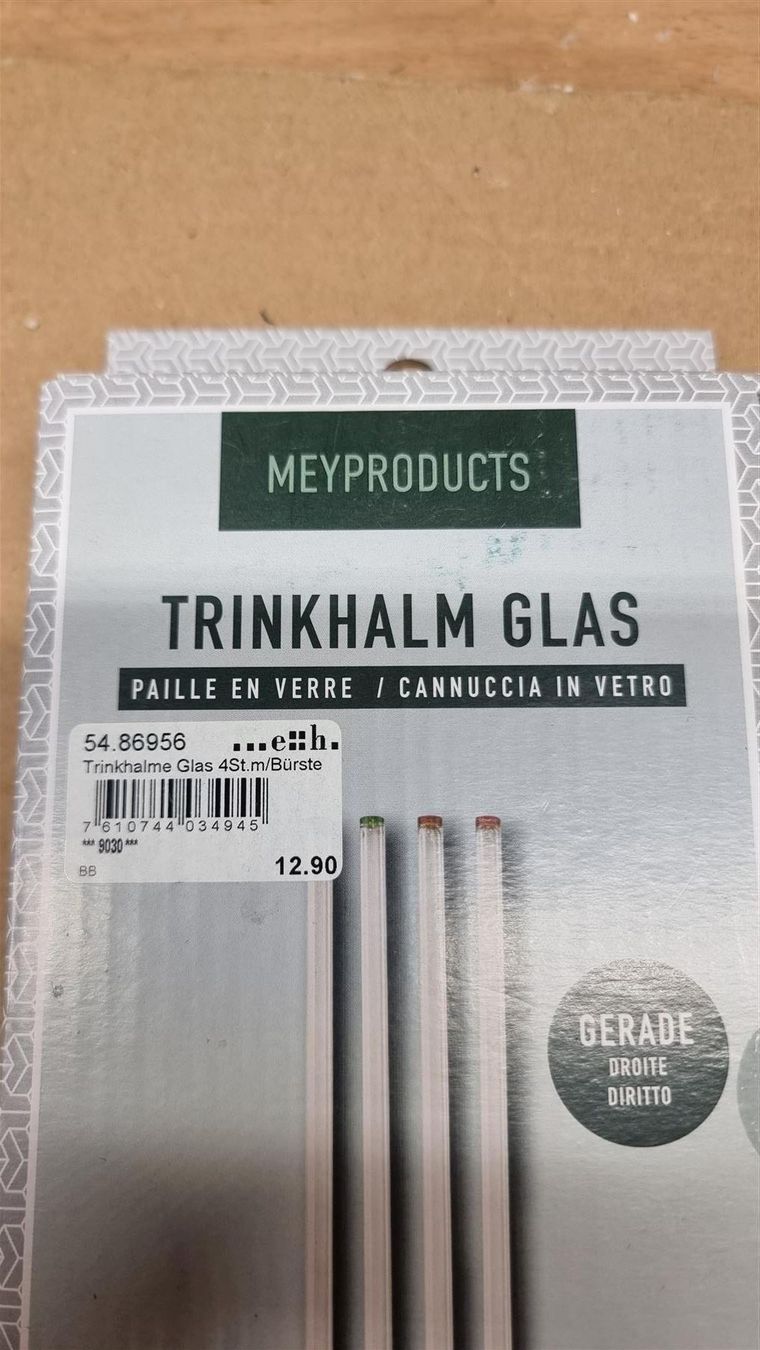 Bicchieri: Trinkhalm aus Glas, 4er Set – Nuovo e nell'imballaggio originale da Rebstein venduto da James-Dean 6