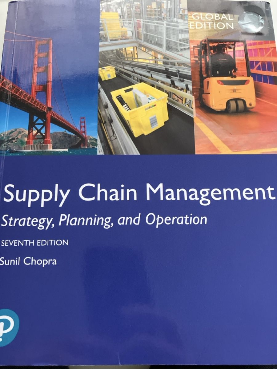 Bücher: Supply Chain Management, 7th Edition, Sunil Chopra – Gebraucht aus Oberrieden von MarkF1 1