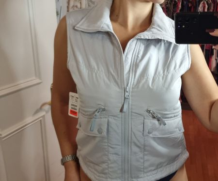 H&M Weste Gr. 38/40 Damen Übergangsjacke hellblau neu