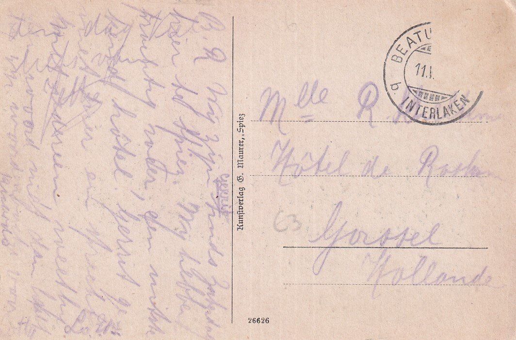 Cartoline postali: Beatushöhlen  BE  -    Restaurand WALDHAUS – Usato da Brig venduto da Valcards54 1