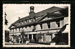 AK Baden, Badhotel Freihof, 1949