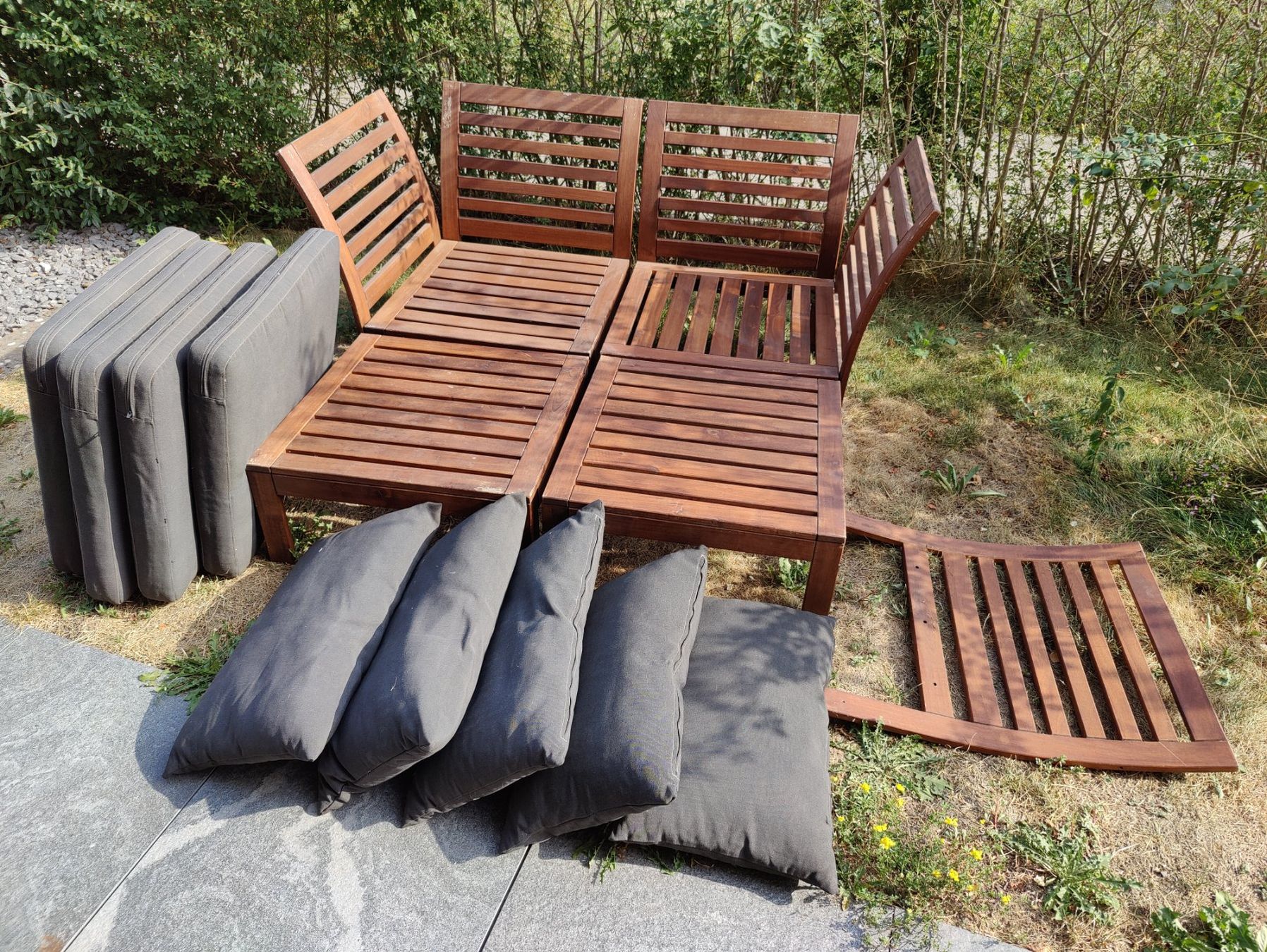Ikea Chaises longues: IKEA ÄPPLARÖ Gartenmöbel – D'occasion à Rafz par adrenalynn