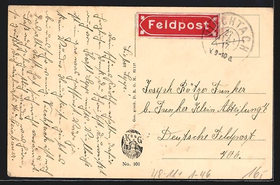 Cartoline postali: Kaiser Wilhelm II. bei seinen Truppen, V – Usato da Berlin venduto da bartko-reher 1
