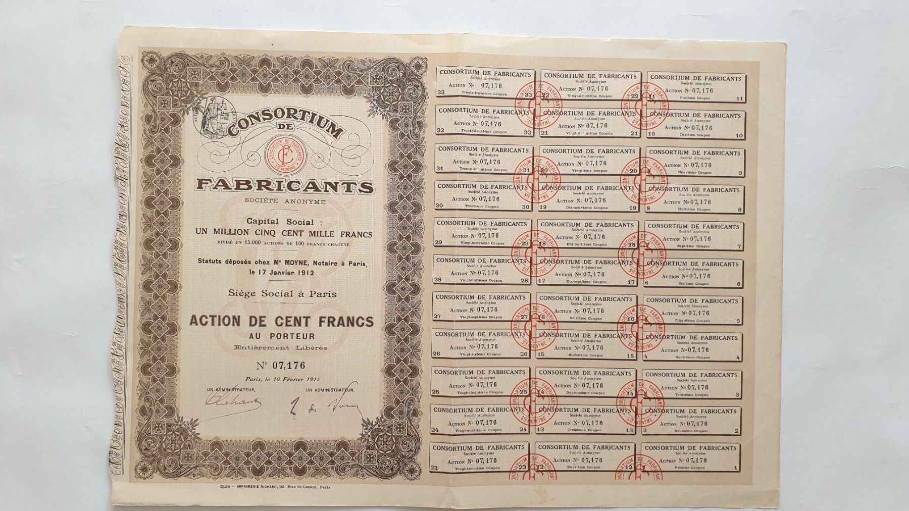 Documenti: Wertpapiere Frankreich. – Usato da Goldach venduto da armando_r 1