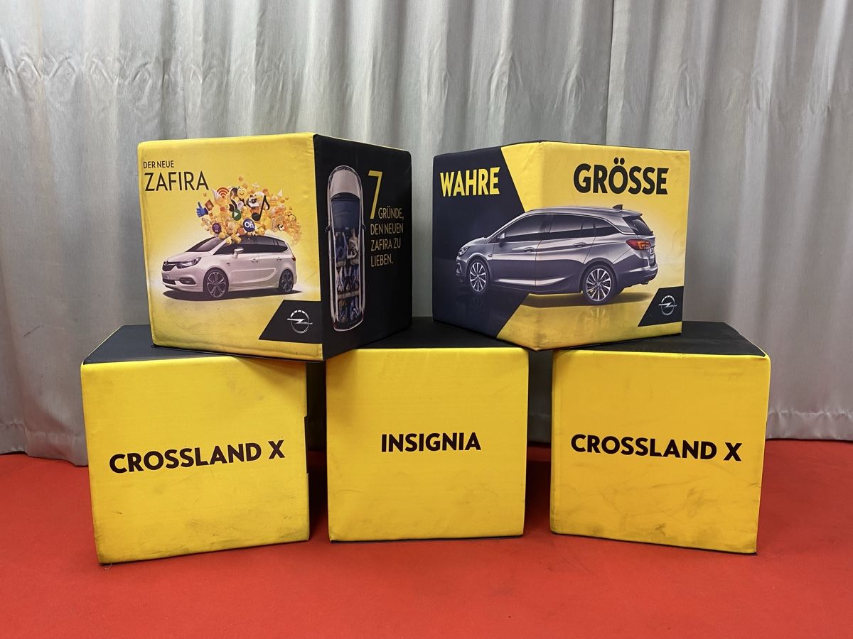 Sgabelli: Opel   5 Sitzwürfel   50x50cm – Usato da Hägglingen venduto da Karin0802 2