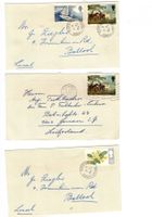 England Briefmarken Bedarfsbriefe Pferde Boote