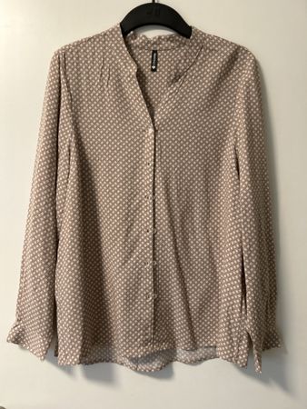 Bluse von Chicoree, Grösse L, beige-weiss