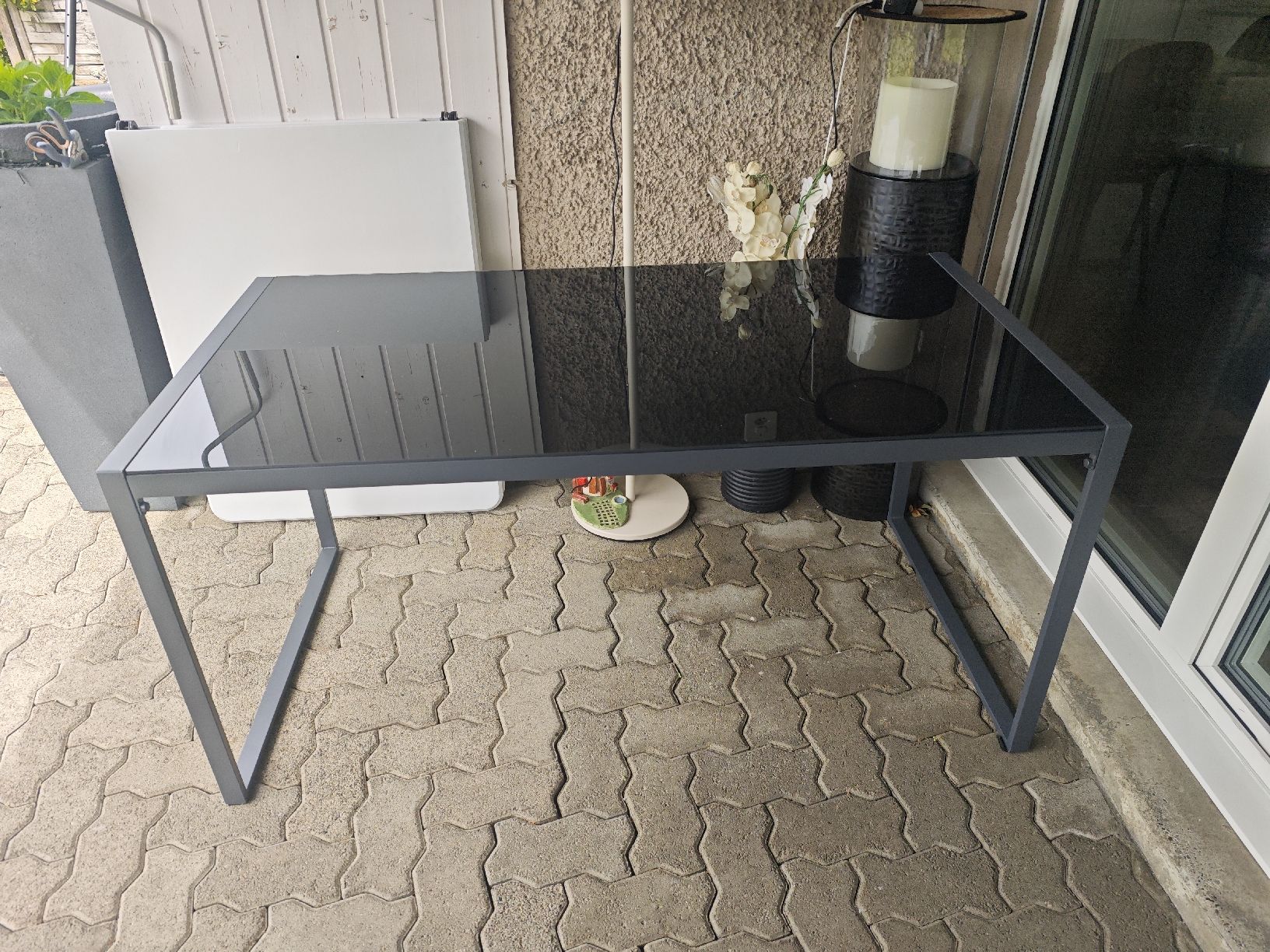 Tavoli: Moderner Glastisch / Esstisch schwarz 130x70 cm – Nuovo (secondo la descrizione) da Winkel venduto da benfica28