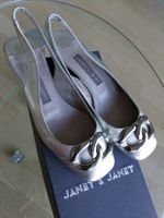 %Sale% JANET&JANET Sandale Leder Silber Size 35,5