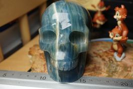 Blauer Onyx Skull aus Argentinien  Rarität